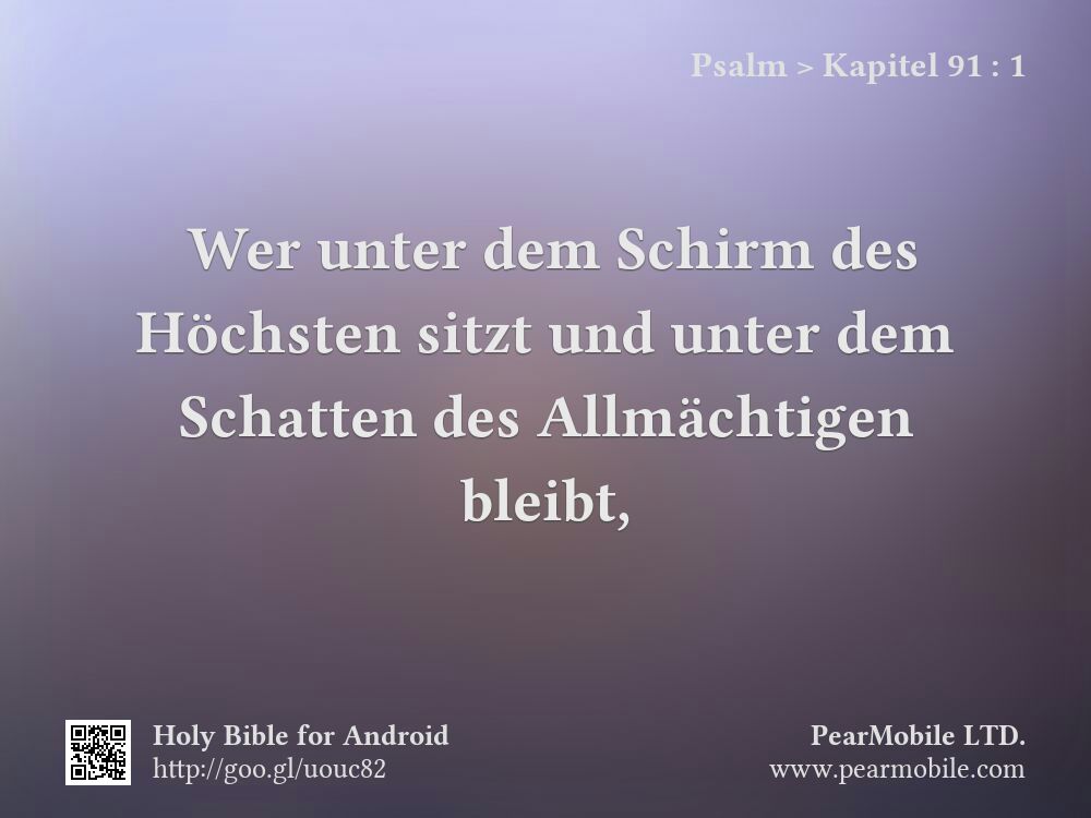 Psalm, Kapitel 91:1
